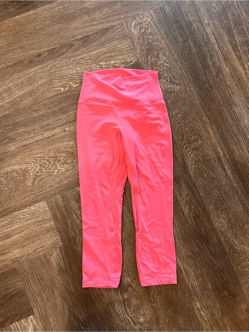 lululemon athletica Neon Pink High-Waist cropped Leggings